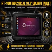 Tablette robuste 10 pouces RK3588 avec scanner de codes-barres 2D, options Android 14 pour la logistique et l'entreposage, NFC