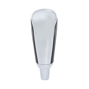 Pommeau de levier de vitesse en cuir chromé pour transmission automatique, filetage 8 mm, compatible Toyota Lexus, design ergonomique - Product Image 5