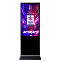 Écran tactile vertical de 55 pouces HD de haute qualité, kiosque sur pied, lecteur publicitaire intérieur 4K, écran d'affichage à vendre
