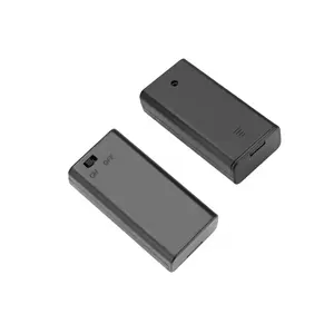 2x1.5V AA UM-3 plastik pil tutucu kutusu saklama kutusu destek de batterie halter iehalter soporte de la bateria