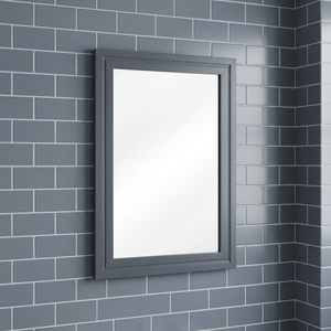 Espejo con Marco Anilla, Espejo de Vanidad Rectangular de Madera para Montar en la Pared, Duradero, Elegante, Diseño Moderno, Decorativo para Baño, Cocina, Hogar, Hotel - Product Image 4