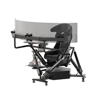 Cockpit de simulateur de course Racebear à 6 axes, plateforme à mouvement complet, machine de jeu d'arcade, pédales réglables, base en aluminium, modèle 6029-1