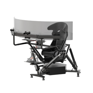 Cockpit de simulateur de course Racebear à 6 axes, plateforme à mouvement complet, machine de jeu d'arcade, pédales réglables, base en aluminium, modèle 6029-1 - Product Image 2