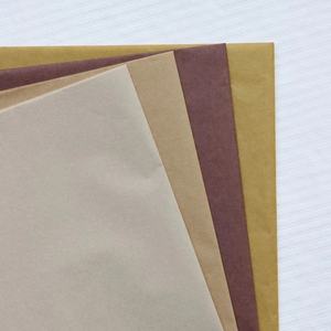 17gsm Bruin Gekleurd Papier Fabriek Groothandel Hoge Kwaliteit Cadeau Bloem Kleding Schoenen Geschenkverpakking Gekleurde Tissue Pap - Product Image 2
