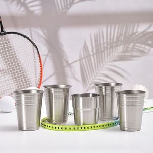 Vaso de Cerveza Portátil de Acero Inoxidable 304 de Una Sola Capa, Resistente para Exteriores, con Opción de Logotipo Personalizado, Capacidad de 300/350 ml - Product Image 3