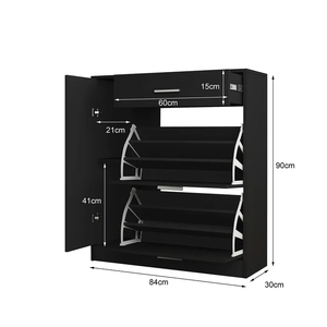 Armadio Portascarpe Inclinabile in Legno di Lusso Moderno <span class=keywords><strong>Salvaspazio</strong></span> con Cassetto, Vendita all'Ingrosso - Product Image 6