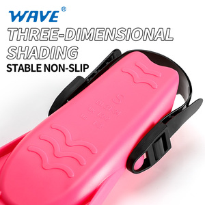 Wave-aletas profesionales de talón abierto, ajustables, para entrenamiento, <span class=keywords><strong>buceo</strong></span> y natación - Product Image 4