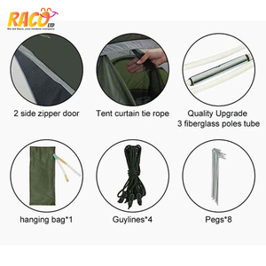 Tienda de campaña fácil de instalar para 4 personas, carpas familiares instantáneas para acampar, Senderismo y viajes, impermeable, configuración automática, 2 puertas - Product Image 2