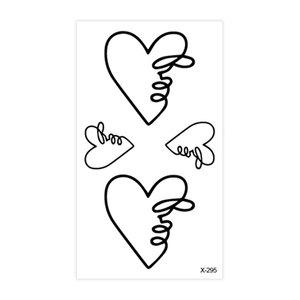 <span class=keywords><strong>Tatuajes</strong></span> Temporales de Papel Vintage, Pequeños, Lindos, Negros, de Larga Duración, para Mujeres, Hombres, Niños y Niñas, para Cara, Cuerpo, Dedos, Manos - Product Image 5