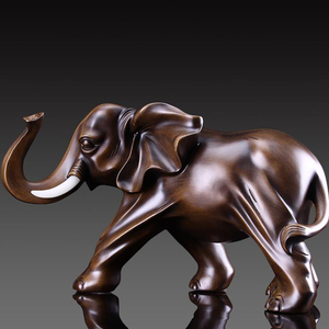 Estatua Decorativa de Resina, Escultura de <span class=keywords><strong>Elefante</strong></span> <span class=keywords><strong>Africano</strong></span> para Interiores - Product Image 5