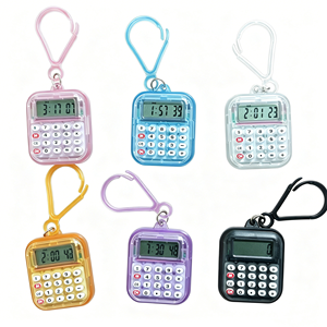 Calculadora de Bolsillo Transparente con Llavero, Mini Calculadora Científica Portátil, Máquina de Sumar para la Escuela, Oficina, Regalo - Product Image 2