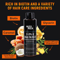 Sampo NIZORICK Waves Untuk Rambut Easy Waves, Sampo dan Kondisioner Anti Gatal Bernutrisi, Sampo Pengeriting Rambut Label Pribadi