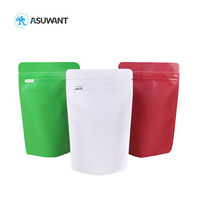 Sac d'emballage en plastique réutilisable à fermeture éclair pour grains de café, sachets d'emballage biodégradables pour aliments avec Valve