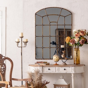 Miroir mural rectangulaire <span class=keywords><strong>de</strong></span> grande taille en métal doré vintage Art Déco pour la décoration du salon et <span class=keywords><strong>de</strong></span> la <span class=keywords><strong>salle</strong></span> <span class=keywords><strong>de</strong></span> <span class=keywords><strong>bain</strong></span> - Product Image 5