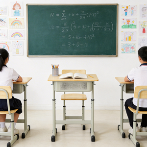Muebles Metálicos Modernos para Preescolar, Juego de Mesa y Sillas para Niños con Cajón para Juguetes, Gancho para Libros, Diseño Antipinzamiento Colorido, Uso Escolar, OEM - Product Image 2