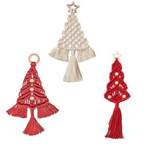 <span class=keywords><strong>Kit</strong></span> <span class=keywords><strong>macramé</strong></span> <span class=keywords><strong>pour</strong></span> débutants avec didacticiels vidéo étape par étape <span class=keywords><strong>Kit</strong></span> de démarrage <span class=keywords><strong>pour</strong></span> l'arbre de Noël - Product Image 4