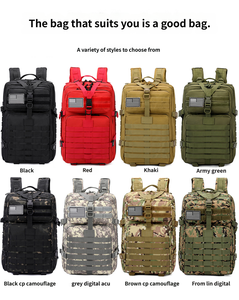 Zaini Tattici Impermeabili di Alta Qualità da 50L, Zaino d'Assalto, Borsa per 3 Giorni di Sopravvivenza, Zaino per Escursionismo e Campeggio - Product Image 1