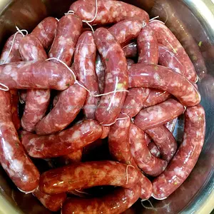 Compleet Kleinschalige Worst Salami Maken Machine Productielijn Duitse Varkensvlees Kip Vis Vlees Worst Vulling Bindmachine