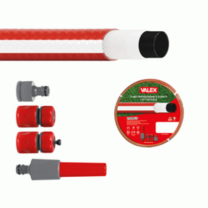 Avvolgitubo da Giardino VALEX 15 Metri 1/2" in PVC con Raccordi e Ugello Modello VAL1105656 #   Prodotto in Italia per l'Irrigazione - Product Image 1