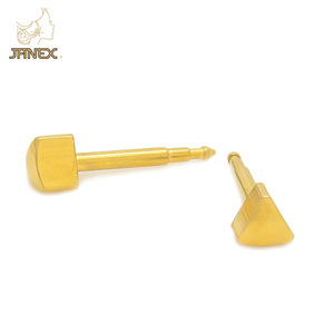 Janex – Boucles d'oreilles plaquées or hypoallergéniques en acier inoxydable chirurgical 316, assortiment de boules, pour enfants et femmes, cadeau de fête - Product Image 4