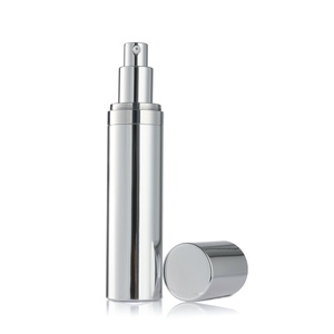 Flacon pulvérisateur sans air 30ml 50ml, conteneur en aluminium argenté, flacon pompe sans air en aluminium, flacon sans air à double paroi - Product Image 4