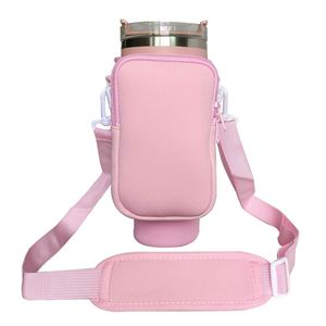 Housse de bouteille d'eau isotherme en néoprène avec bandoulière, 40 oz, pour sport en extérieur, vente en gros - Product Image 4