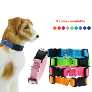 1,5 cm 2,0 cm 2,5 cm Breite Polyester Haustier halsband Mode Solid Pattern Buntes Hunde hals zubehör mit Glocken halsband - Product Image 2