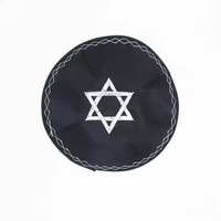 Kipá Judía de Satén con Estrella de David, Gorro Étnico de Oración con Yarmulke Resistente a las Manchas para Ceremonias Religiosas