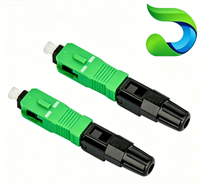 Connecteur rapide à fibre optique FTTH SC/APC monomode pour câble de branchement G.657A2, réseau CATV PON