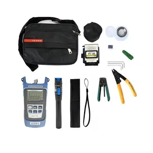 12 in 1 Fiber Optic Ftth Tool Kit With Fiber Cleaver Power Meter Network FC-6S Cable Stripper Tool Kit