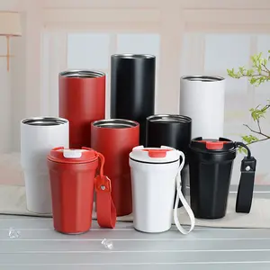 Tazza Thermos per auto portatile a doppia parete con Logo personalizzato, tazza da caffè da viaggio in acciaio inossidabile a prova di perdite all'ingrosso