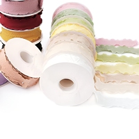 Ruban à plis ondulés de 2,5 cm pour nœuds de fleurs et emballage floral