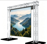 Écran LED flexible pour exposition P1.9 P2.6 P3.9, mur vidéo LED enroulable pour stand de salon professionnel