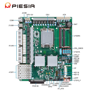 เมนบอร์ด OEM 8 พอร์ตแลน 4*10g SFP ไฟร์วอลล์ Pfsense รองรับ LGA 1700 H610 <span class=keywords><strong>H670</strong></span> Q670 2*DDR5 <span class=keywords><strong>Intel</strong></span> เจนเนอเรชั่น 12-14 สำหรับเซิร์ฟเวอร์ - Product Image 3