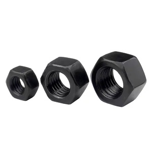 Tuercas Hexagonales de Alta Resistencia M5 M6 M8 M10 M12 M16 M20 M24 M27 M30 - M52 - M80, Tuercas de Acero al Carbono con Recubrimiento de Zinc Negro <span class=keywords><strong>DIN934</strong></span> - Product Image 4