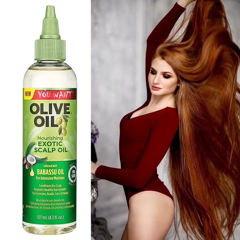 Private Label Nourish Add Shiny Olive Oil Hair Oil Conditioner Care Products Hair Relaxer For All Kind Hair
