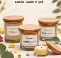 Bouchon en bois de pin massif écologique, recyclable, réutilisable, anti-déversement, avec anneau en silicone et fermeture à vis pour bouteilles cosmétiques et bougies