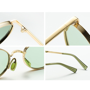 Fashion Glasses Unisex Metal <b>Frame</b> Sunglasses 2026 Designer Sunglasses Men Black Glasses Oval Sunglasses - Product Image 4