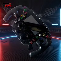 Simagic Fx Pro Formula Setir Game 6 Paddle dengan Sabuk Serat Karbon dan Layar, untuk Simulator Balap Rangka Aluminium