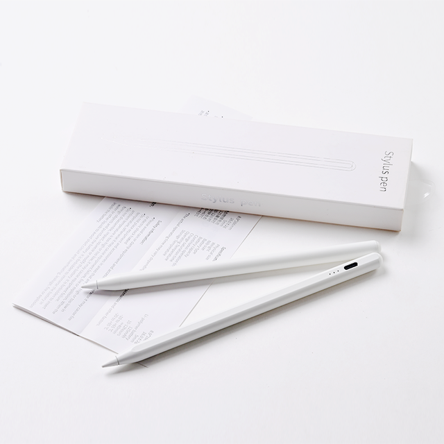 Magnetic Active Stylus Pen for Ipad Type C Aluminium Nib Tip Replaceable Nib Tilt Angle Sensing Palm Rejection Touch Screen