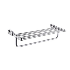 Ensemble d'accessoires de salle de bain de style européen Saint Ruijia en acier inoxydable avec porte-serviettes en cristal et accessoires en céramique pour le bain - Product Image 5