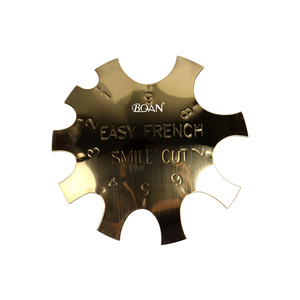 BQAN 핫 세일 스테인레스 금속 깊은 타원형 라인 가장자리 네일 도구 네일 프랑스어 커터 - Product Image 1