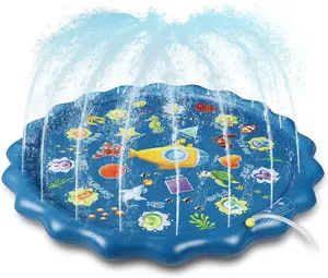 Splash Pad pour enfants animaux de compagnie jouer eau piscine arroseur gonflable piscine cour Splash arroseur tapis enfant en bas âge coussin d'eau
