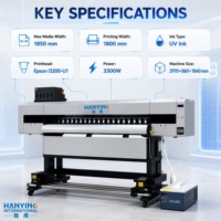 Nueva Impresora UV de Formato Ancho con Tinta UV y Sistema de Curado LED para Publicidad Interior/Exterior, 1 Año de Garantía