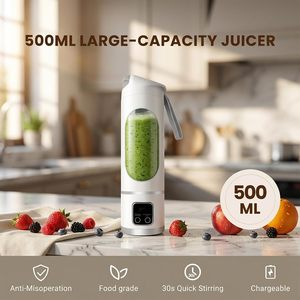 <b>Mini</b> <b>Juicer</b> Rechargeable Portable Blender Cup for Fruit Juice Smoothie Making - Product Image 3