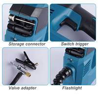 21V Cordless Brushless Motor Tire Pump Digital LED Lighting Power Tools High Quality Portable Car Air Compressor Household