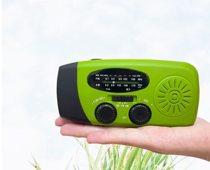 Générateur solaire multifonctionnel durable en ABS avec radio FM, manivelle d'urgence et éclairage pour recharge de téléphone portable en extérieur (vente en gros) - Product Image 5