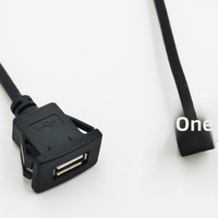 Extension de tableau de bord de voiture à clipser, conducteur en cuivre, panneau USB, conception étanche, 20 ports simples, carré, encastrable, câble DIY