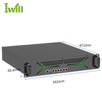 Serveur Rack 2U 12e 13e génération I3 I5 I7 6 ports LAN 2 SFP+ 4 SFP+ Serveur Pare-feu