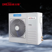 Unité de condensation pour entrepôt frigorifique industriel avec évaporateur interne intégré, système de réfrigération haute efficacité, usage commercial
